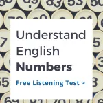 English Numbers Listening Test
