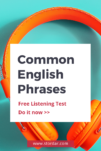 Title image for Common English Phrases English Test